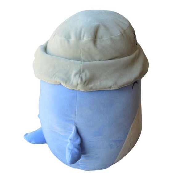 Squishmallows Original 16" Samir the Whale with Bucket Hat NWT - Picture 6 of 7